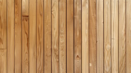 Fototapeta premium Detailed view of a wood paneled wall in a minimalist setting. Wallpaper. Background.