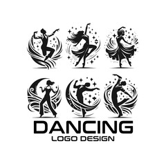 Dancing Vector Logo Design