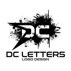 DC Letters Vector Logo Design 