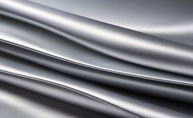 Fototapeta premium Silberfolienhintergrund, glänzende Vektorstahl-Gradientenvorlage und Metallic für Chromrand. Abstrakter silberner metallischer Hintergrund. Abstrakter grauer, heller Hintergrund.