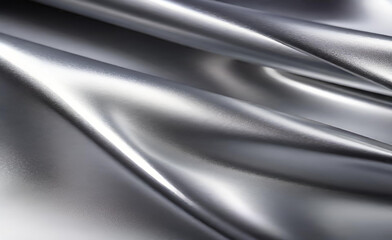 Fototapeta premium Silberfolienhintergrund, glänzende Vektorstahl-Gradientenvorlage und Metallic für Chromrand. Abstrakter silberner metallischer Hintergrund. Abstrakter grauer, heller Hintergrund.