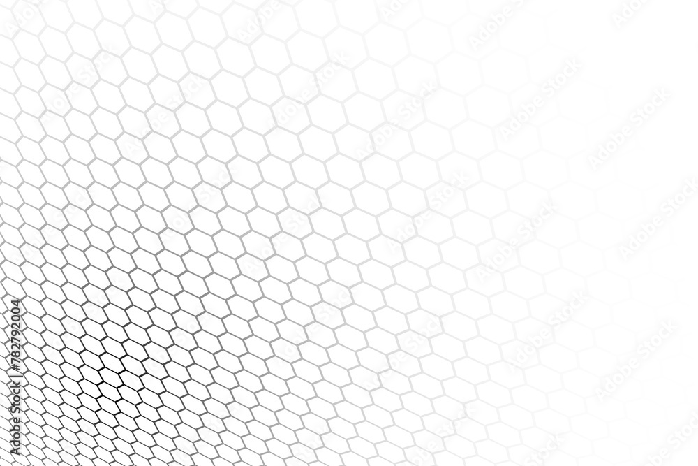 Poster abstract background consisting of hexagonal shapes with vanishing effect and transparency. dimension