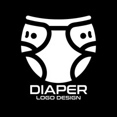 Diaper Vector Logo Design