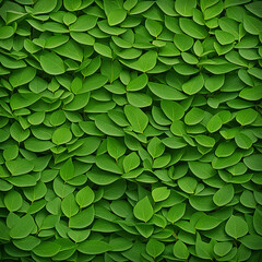 Naklejka premium Fresh green foliage fresh leaves, natural green leaves banner,background
