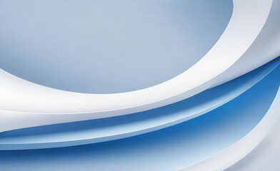 白と青の曲線形状の背景を抽象化します。滑らかでクリーンな微妙な質感の創造的なデザイン。モダンな明るい色のグラフィック要素。ポスター、パンフレット、プレゼンテーション、ウェブサイト、チラシに適しています