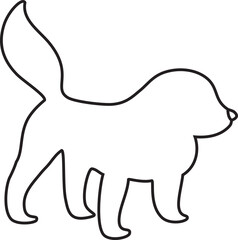 outline dogs icon symbol