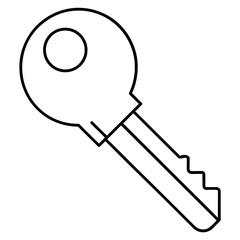 key isolated on white