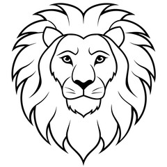 lion head vector