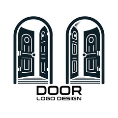Door Vector Logo Design