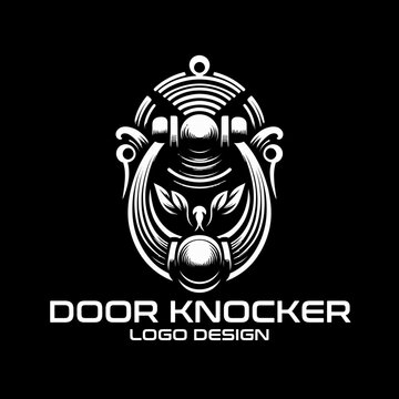 Door Knocker Vector Logo Design