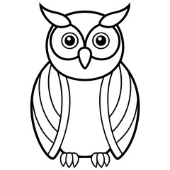 owl background vector illustration