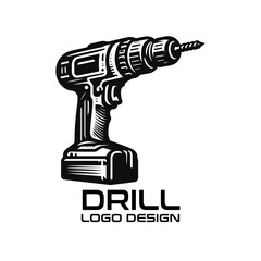 Drill Vector Logo Design