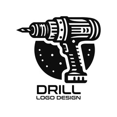 Drill Vector Logo Design