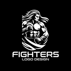 Fighters Vector Logo Design