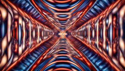 red and blue abstract