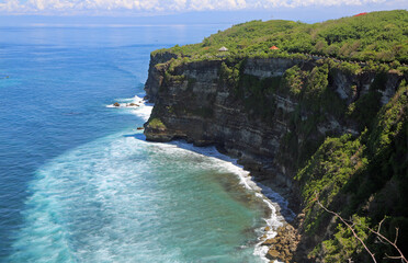 Trail on the Uluwatu cliff - Uluwatu Peninsula, Bali, Indonesia