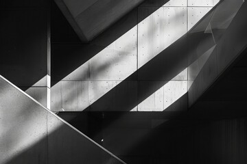 Jagged lines and sharp angles intersect, creating a dynamic interplay of light and shadow that adds depth to the composition.