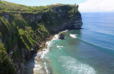 Scenic Uluwatu cliffs - Uluwatu Peninsula, Bali, Indonesia