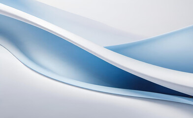 白と青の曲線形状の背景を抽象化します。滑らかでクリーンな微妙な質感の創造的なデザイン。モダンな明るい色のグラフィック要素。ポスター、パンフレット、プレゼンテーション、ウェブサイト、チラシに適しています