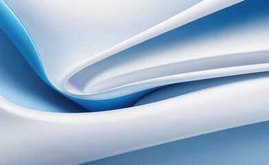 白と青の曲線形状の背景を抽象化します。滑らかでクリーンな微妙な質感の創造的なデザイン。モダンな明るい色のグラフィック要素。ポスター、パンフレット、プレゼンテーション、ウェブサイト、チラシに適しています