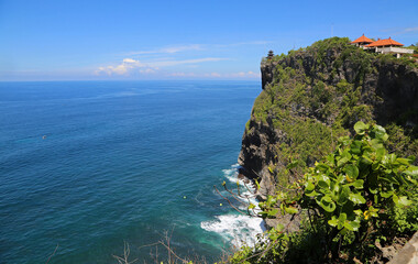 View from Uluwatu cliff - Uluwatu Peninsula, Bali, Indonesia