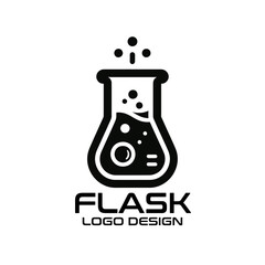 Flask Vector Logo Design