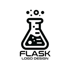 Flask Vector Logo Design