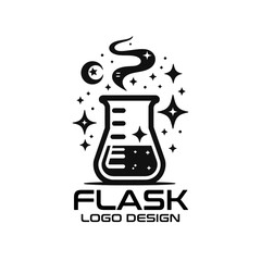 Flask Vector Logo Design