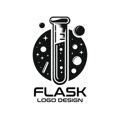 Flask Vector Logo Design