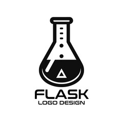 Flask Vector Logo Design