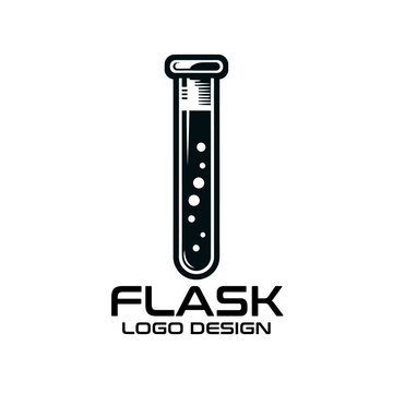 Flask Vector Logo Design
