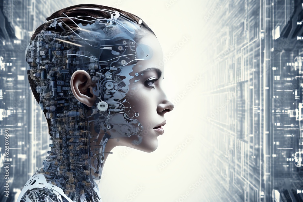 Aufkleber a tech-savvy individual advancing machine learning algorithms