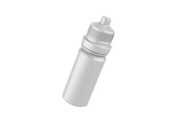 Matte Essential Oil Bottle Mockup Isolated On White Background. 3d illustration