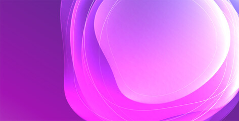 Colorful transparent flowing fluid shapes with glow effect geometric background. Wavy lines round forms. Vector illustration For Wallpaper, Banner, Background, Card, Book Illustration, landing page