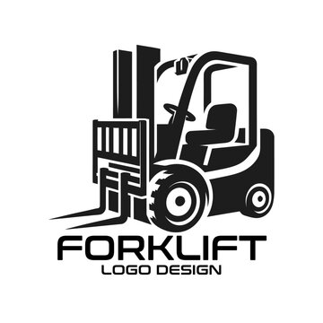 Forklift Vector Logo Design