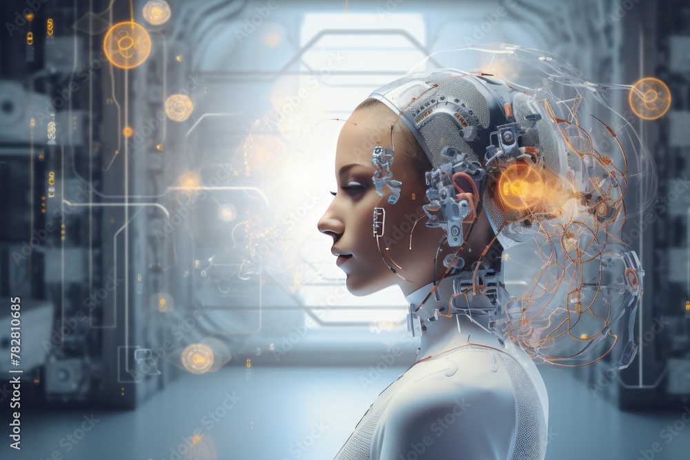 Poster a neural network-powered virtual assistant assisting with tasks