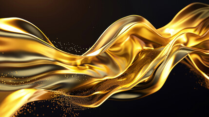 abstract background with a splash of gold