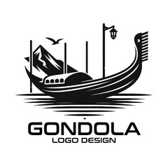 Gondola Vector Logo Design