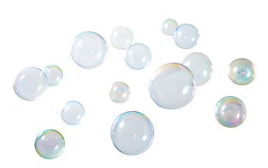 group of bubble on white background
