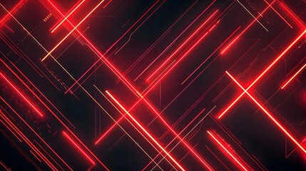 Dynamic array of diagonal red neon streaks on a dark background, creating a sense of motion and digital speed
