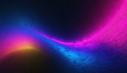 Spectral Symphony: Glowing Color Wave on Dark Backdrop