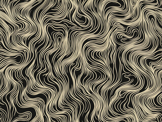 black and white / beige abstract wavy wallpaper background
