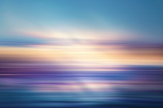 Abstract motion blur background,  Blurred image of the sea at sunset