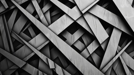 A pattern of intersecting lines and angles. - obrazy, fototapety, plakaty