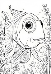 Toddler-Friendly Fish Coloring Pages: Playful Aquatic Creativity