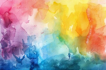 Abstract colorful watercolor for background,  Multicolored paper texture