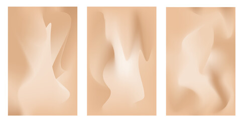 Set of nude gradient backgrounds