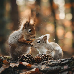 squirrel on the tree