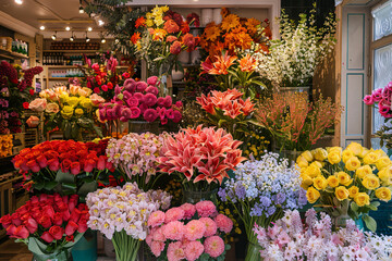Fototapeta na wymiar shop with plants and flowers