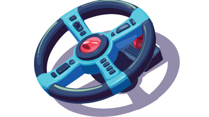 Cruise steering wheel icon. Isometric of cruise ste